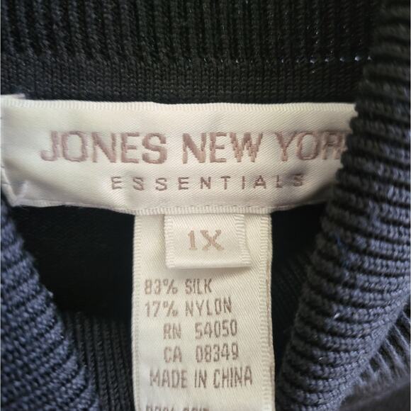 Jones New York Essentials Black Turtleneck Sleeveless Top - 1X - Picture 3 of 5